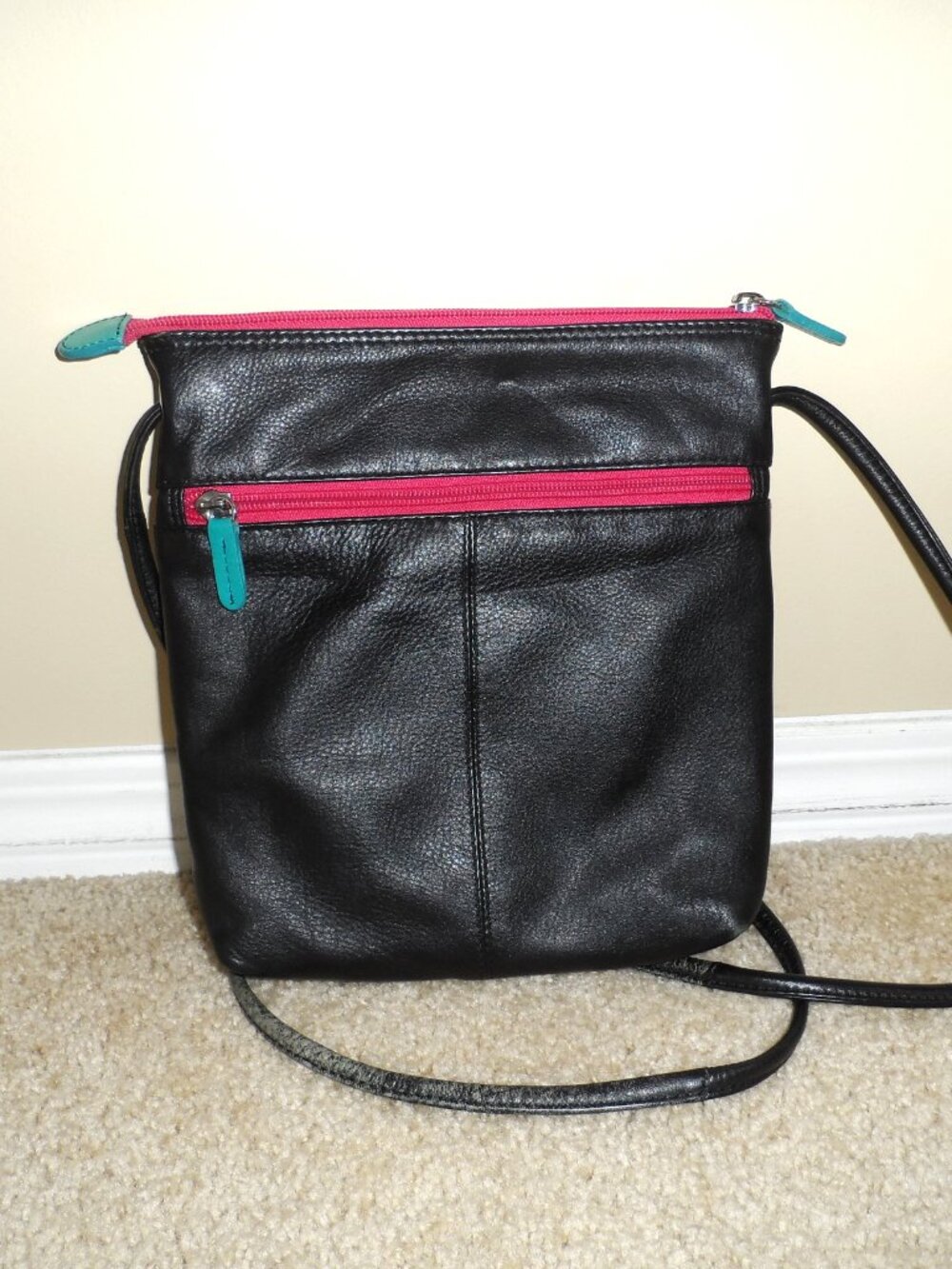 ili New York Multi Coloured Genuine Leather Crossbody - Picture 2 of 9